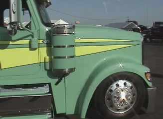 lowrider big truck on display