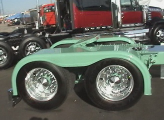 rear axle cover of the lean green big truck