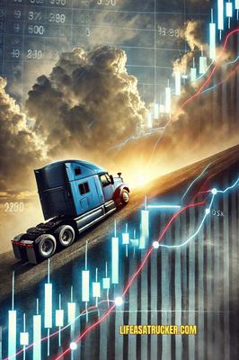 Market roadblocks ahead? 🚚📊 Trucking stocks take a hit, but long-term investors might see a detour to profits!